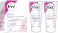 VEET Pure Haarentfernungscreme-Set Gesicht, 2 x 50 ml