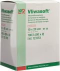 L & R Vliwasoft Vliesstoffkompresse 10x20cm 6-lagig, 50 x 2 Stück