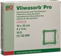 L & R Vliwasorb Pro Wundverband 10x10cm, 10 Stück