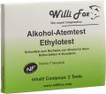 Willi Fox Alkoholtester, 2 Stück
