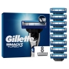 GILLETTE Mach3 Turbo 3D système de lames 8 pièces