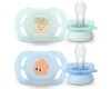Avent Philips Nuggi Ultra Start 0-2M hellgrün/hellblau Muster, 2 Stück