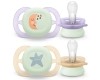 Avent Philips Nuggi Ultra Start Night 0-2 Monate Mond/Stern, 2 Stück