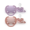 Avent Philips Nuggi Ultra Soft 6-18M lila/rosa, 2 Stück