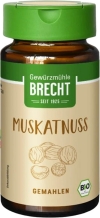 Brecht Muskatnuss gemahlen Bio Glas, 35 g