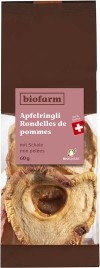Biofarm Apfelringli mit Schale, 60 g