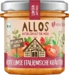 Allos Tartinade de lentilles rouges aux herbes italiennes, 140 g