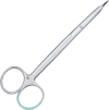 PEHA-INSTRUMENT Feine Präparierschere gebogen steril, 14.5cm