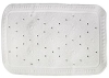 SUNDO tapis bain 76x35cm caoutcouc blanc