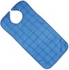 SUNDO bavoir carreaux 45x90cm bleu a bout pression