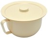 SUNDO Nachttopf mit Deckel und Griff elfenbein, 13x22cm