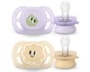 Avent Philips Nuggi Ultra Start 0-2M orange/lila Muster, 2 Stück