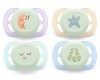 Avent Philips Nuggi Ultra Start Night 0-2M Smiley/Sleep/Mond/Stern, 2 Stück