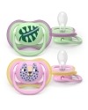 Avent Philips Nuggi Ultra Air Day 6-18M Blatt/Leopard, 2 Stück