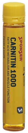 SPONSER L carnitin 1000 mg peach ampoule, 25 ml