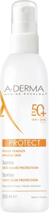 A-DERMA PROTECT Spray SPF50+ 200 ml