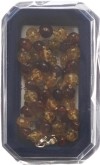 AMBERSTYLE ambre 36cm cognac jaune mousqueton