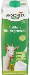 Andechser Natur Ziegenmilch haltbar 3,0% Fett, 1 l