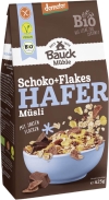 Bauck Mühle Hafer Muesli Schoko Flakes demeter glutenfrei, 425 g