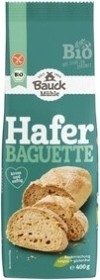 Bauck Mühle Mélange à cuire Baguette d'avoine bio sans gluten, 400 g