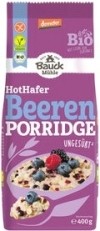 Bauck Mühle Bouillie d'avoine sans gluten avec baies non sucrée Demeter, 400 g