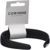 CORINNE Diadème vegan Diadem wide Plain black