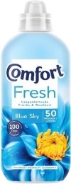 COMFORT  Adoucissant Blue Sky 50 lavages, 1,5 l