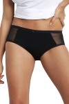 DIM Boxer Lace Stark schwarz mit Meshdetail