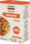 EXPLORE CUISINE Penne aux lentilles rouges biologiques, 225 g