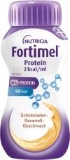 Fortimel Protein 2 kcal Schokolade Karamell, 4 x 200 ml