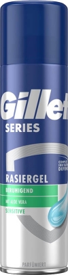 GILLETTE Series Sensitive gel à raser, 200 ml