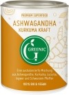 Greenic Mélange en poudre pour boisson superalimentaire Ashwagandha et curcuma, 130 g
