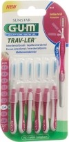GUM SUNSTAR proxabrush Trav-Ler 1.4mm cyl pi 6 pièces