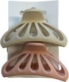 HERBA Klammer beige/rosa, 2 Stück