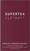 SUPERTEA Hibiscus Cinnamon Organic Sachets, 20 pièces