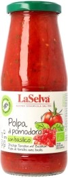 La Selva Polpa di pomodoro - tomates en morceaux au basilic, 425 g