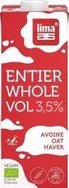 Lima Boisson Entier Avoine Complète et Soja 3,5%, 1 l