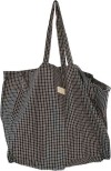 Lili Pepper Baumwolltasche Check Black