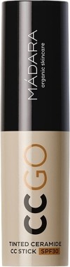 MÁDARA CC GO Stick CC teinté aux céramides SPF 30, Beige véritable, 1 pièce
