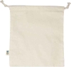 MEMO Sac à cordon en coton biologique avec label Fairtrade, 25x30 cm