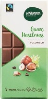 Naturata Vollmilchschokolade Haselnuss ganz, 100g