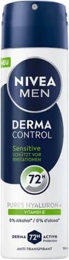 NIVEA Déodorant Derma Control Spray Sensitive, 150 ml
