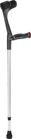 OSSENBERG Krücke alu/schwarz Orthogriff 140kg, 1 Paar