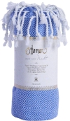 Ottoman Raute Hamamtuch blau, 1 Stück, SPO