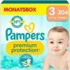 Pampers Premium Protection Midi Gr. 3 6-10 kg Monatsbox, 204 Stück