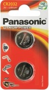PANASONIC piles boutons CR2032 2 pièces
