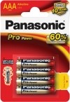PANASONIC piles Pro Power AAA LR03 4 pièces