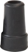  Sahag Embout noir 16mm pour canne métal avec renfort acier