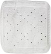 SUNDO tapis de douche 55x55cm caoutchouc blanc