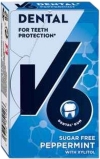 V6 Dental Care chewing gum Peppermint box